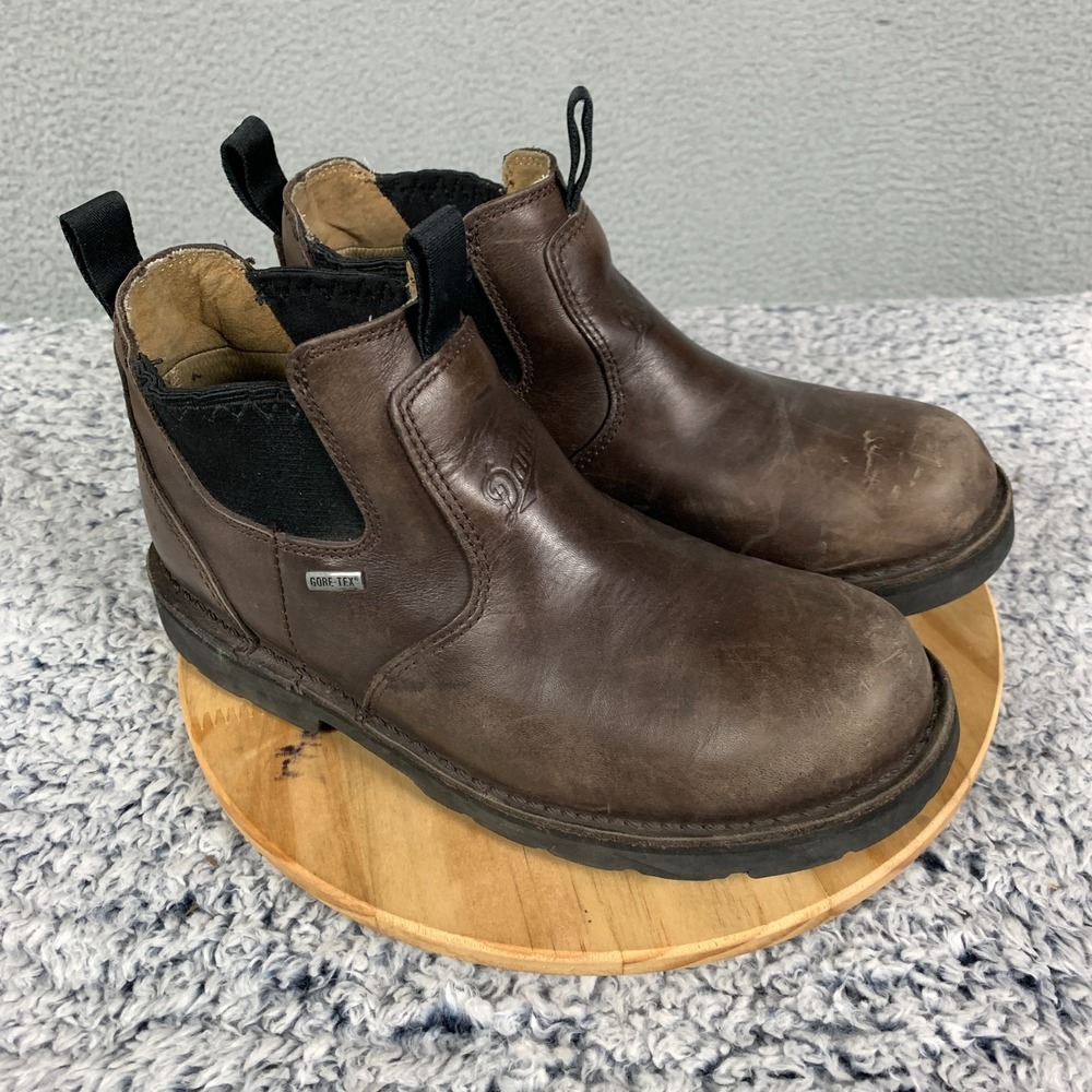 Danner Silverton Boots Mens 7.5D Brown Gore-tex Leather Outdoor Oil Resistant 5"